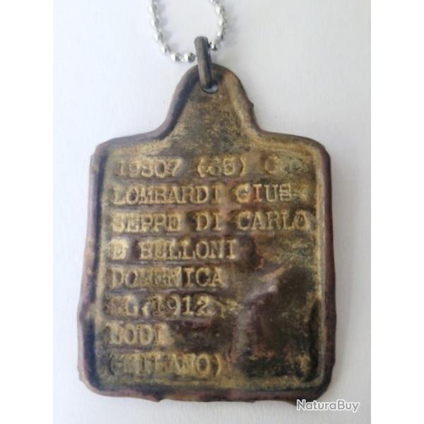 Insigne. Un porte-nom italien ww2 Mes vraies trouvailles ww2, 1943