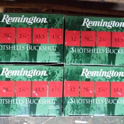 Boîtes de 10 cartouches calibre 12/70  chevrotine Remington