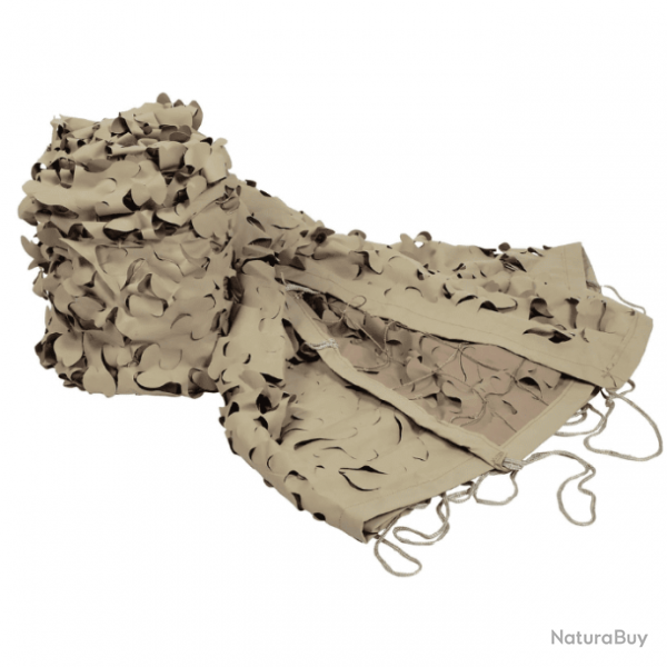 Filet / Bche de Camouflage Cord Haute Rsistance Beige 7.5 x 7.5 m