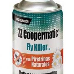 Insecticide aérosol Fly Killer Coopermatic-Lot de 4 aérosols