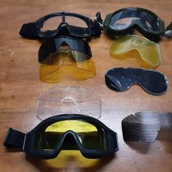 Lot de lunettes balistique  militaire  airsoft