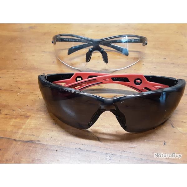 Lot lunettes de protection balistiques