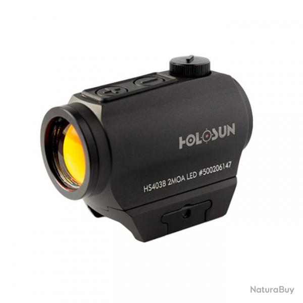 Holosun HS403B | Red Dot | 2MOA | Shake Awake | IP67 | Montage Picatinny/Weaver fixe