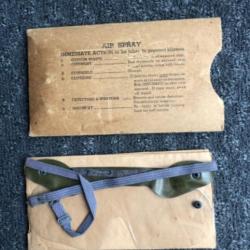 1 lunettes de protection anti-gaz Eyeshield M1 US WW2 USA américain datée juin 1944 avec housse