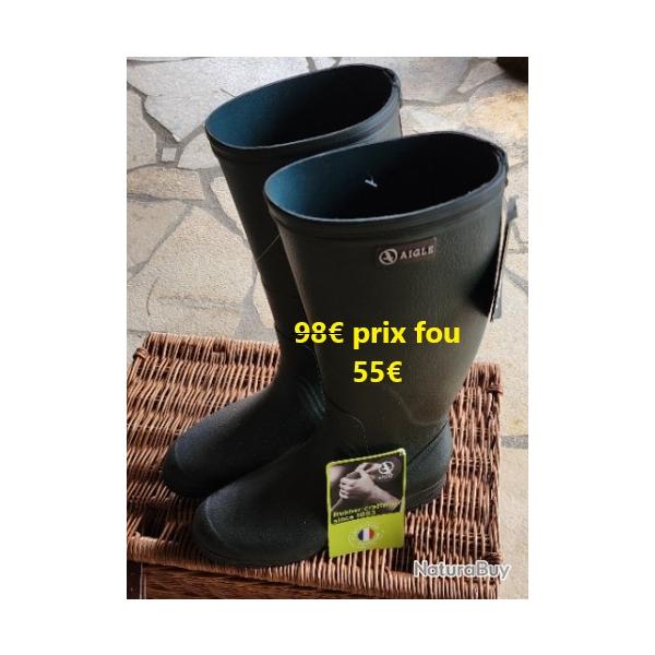 BOTTES AIGLE TERRA VERTE  TAILLE 45