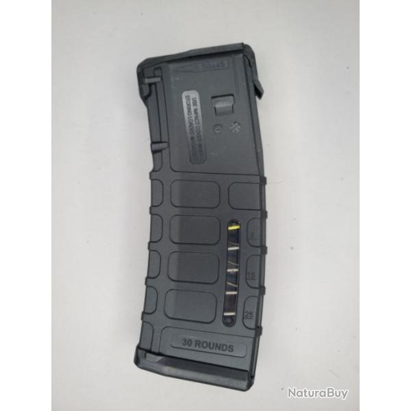 chargeur PMAG fentre AR15/M4 NOIR 30CPS