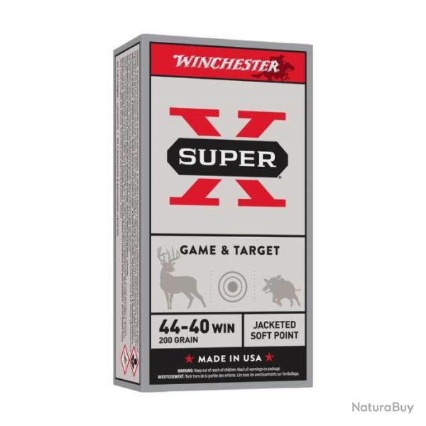 BALLES WINCHESTER SUPER-X POWER POINT CAL44-40 WIN 200 GRAINS