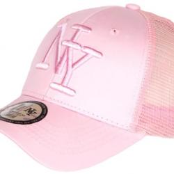 Casquette NY Filet Rose Pastel Trucker Baseball Tendance Gybz Taille unique Rose