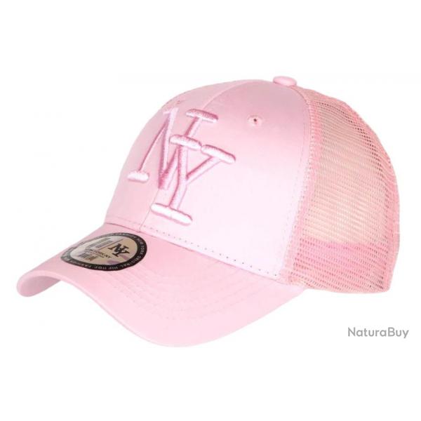 Casquette NY Filet Rose Pastel Trucker Baseball Tendance Gybz Taille unique Rose