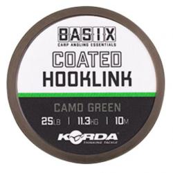 BASIX COATED HOOKLINK CAMO GREEN 10M 25lb 10m