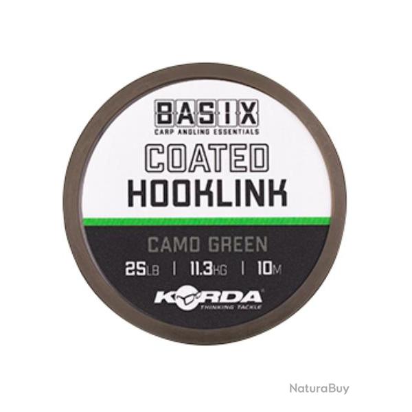 BASIX COATED HOOKLINK CAMO GREEN 10M 25lb 10m