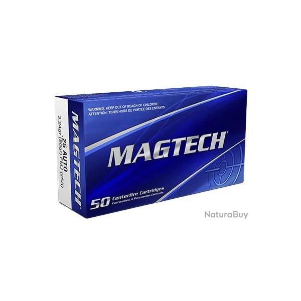 Balles 25 Auto 50GR FMJ Bote De 50 - MAGTECH