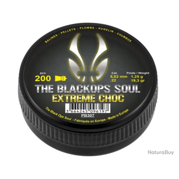 Plombs The Black Ops Soul Extrem Choc cal. 5,5 mm