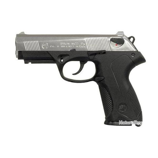 Pistolet Bruni - P4 - 9mm - Gaz - Nickel