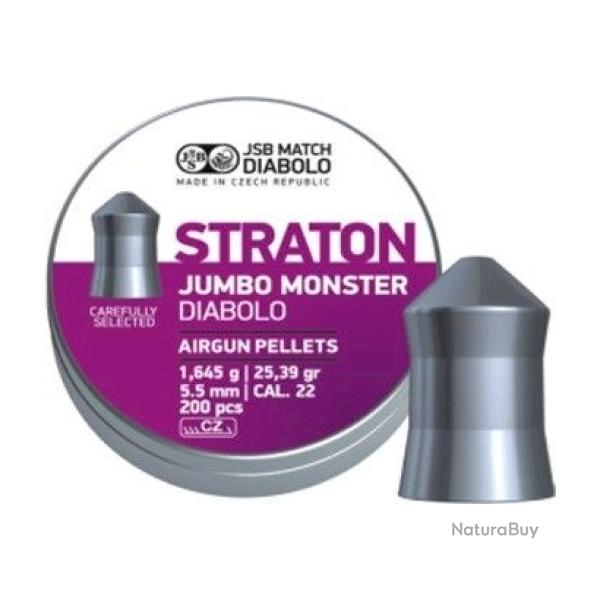 Plomb air comprim JSB Straton Jumbo monster cal.5.51 1.645g 25.39gr par 200