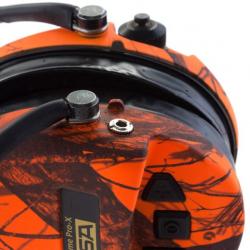 CASQUE DE PROTECTION AUDITIF SORDIN AMPLIFIE MSA SUPREME PRO X LED CAMO ORANGE