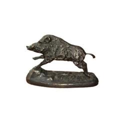 SANGLIER SAUTANT PETIT MODEL EN BRONZE