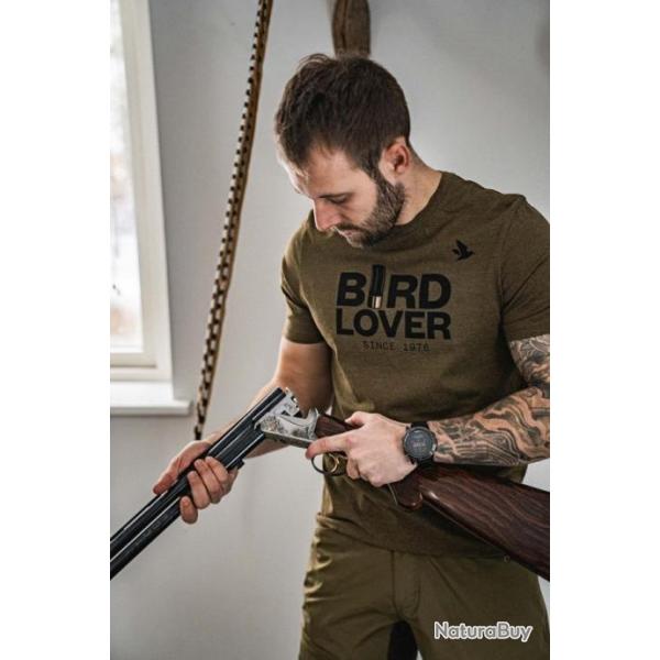 TEE SHIRT SEELAND LOVER DARK OLIVE MELANGE