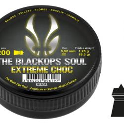 Plombs The Black Ops Soul EXTREM CHOC Cal. 5,5 mm