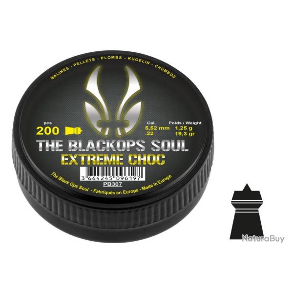 Plombs The Black Ops Soul EXTREM CHOC Cal. 5,5 mm