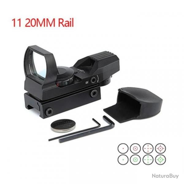 AimSniper Viseur Point Rouge Noir Rail 11/20MM -