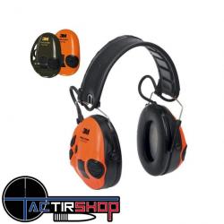 Casque électronique 3M PELTOR SportTac Coques Vertes/Oranges