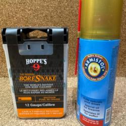 PACK NETTOYAGE CORDON BORESNAKE POUR FUSIL Cal 12 + AEROSOL HUILE - ARMISTOL