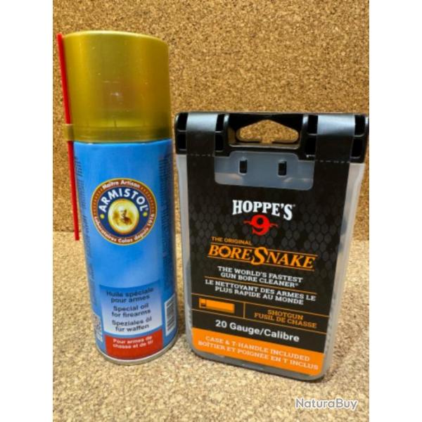 PACK NETTOYAGE HOPPE'S BORESNAKE POUR FUSIL C/20 +