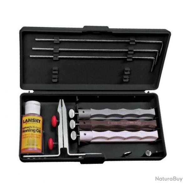 Kit d'aiguisage "Natural Arkansas" 3 pierres [Lansky Sharpeners]