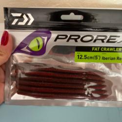 Leurres Prorex Fat Crawler 12,5 cm - Iberian Red (Lot de 6)