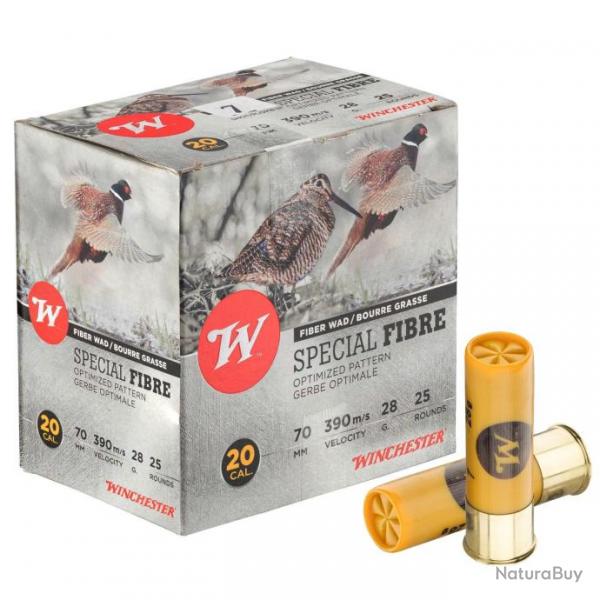 MUNITION WINCHESTER SPECIAL FIBRE 20/70 28GR PB7 X25