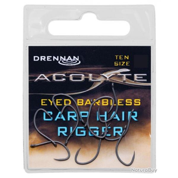 DRENNAN HAMEON ACOLYTE CARP HAIR RIGGERS BARBLESS DRENNAN 8