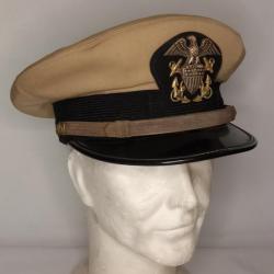 Casquette officier US NAVY post war vintage