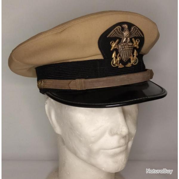 Casquette officier US NAVY post war vintage