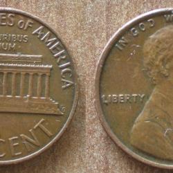 Usa 1 Cent 1974 Lincoln Cent Dollar Piece Etats Unis Dollars