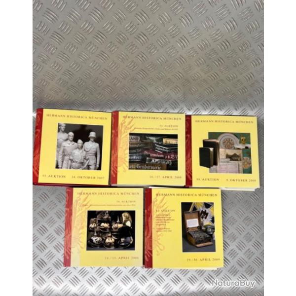 Lot de 5 catalogues Hermann Historica Mnchen