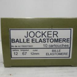 2128- BOITE DE 10 BALLES ELASTOMERE ( BILLE )CAL 12 CH 67 DEFENSE - NEUF!!!!!