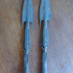 2 pointes de lance ancienne Afrique