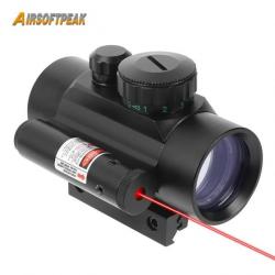 AirsoftPeak Viseur Point Rouge 1x40 Sans Pressure Switch -