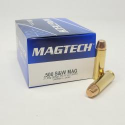 20 munitions 500 SW 325 grains FMJ