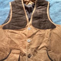 Gilet de tir laksen en velour couleur camel t.M