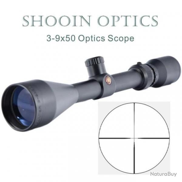 SHOOIN Optics Lunette de Vise 3-9x50 Tube 25.4MM -