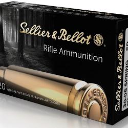 Munitions SELLIER&BELLOT sp cal.30-06 spring 11.7g 180gr par 60