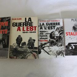 Lot 4 livres guerre à l'est WW2