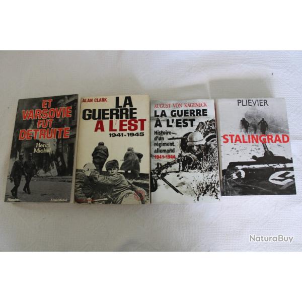 Lot 4 livres guerre  l'est WW2