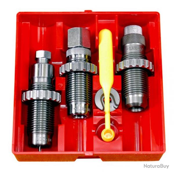 Lee Precision - Jeux d'outils avec support de douille cal .30 Luger Steel 3-Die Set - 90754