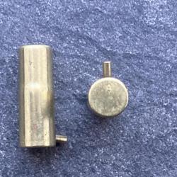 9 mm à broche à grenaille pour revolver Lefaucheux  - étui laiton bouteillé de 27.7 mm