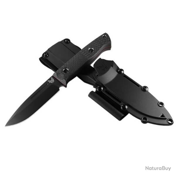 BEN163BK - Couteau fixe outdoor Benchmade Bushcrafter noir