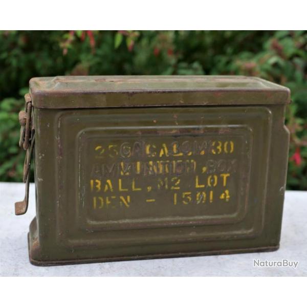 US ARMY caissette US M1 fabricant REEVES CAL 30M1 AMMUNITION BOX 1944  ref DIV2130M1CAS01 NORMANDIE