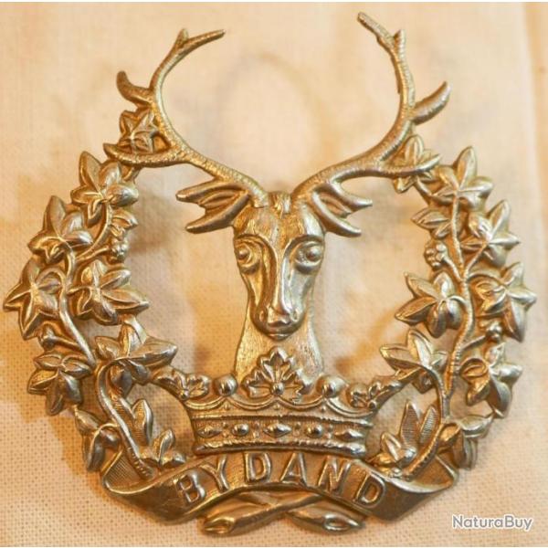 DDAY44 - authentique CAP BADGE BRITANNIQUE Gordon Highlanders Regiment NORMANDIE 1944